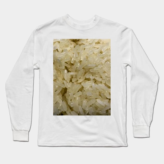 Sticky rice texture background Long Sleeve T-Shirt by FOGSJ